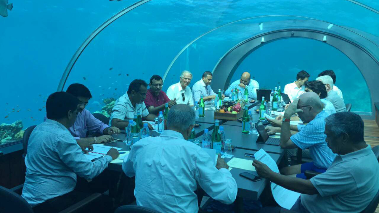 First Underwater Board Meeting